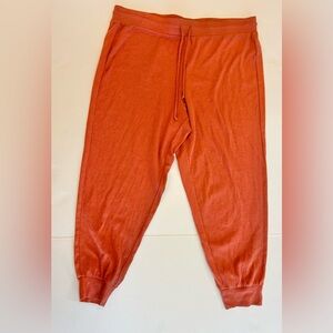 Madewell MWL Women's Joggers Pants Orange XXL 2XL Casual Travel Comfy Soft